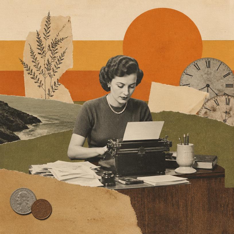 Collage artwork for No. 3 · Reading Light